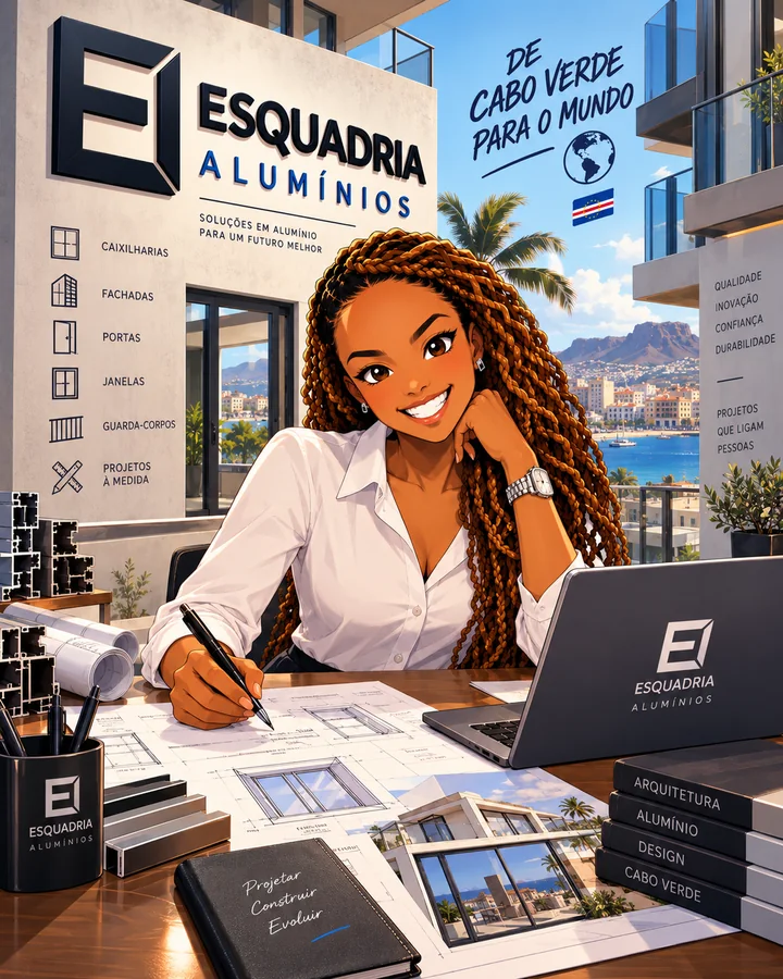 Eng.ª Danila Morais, engenheira responsável da Esquadria Alumínios